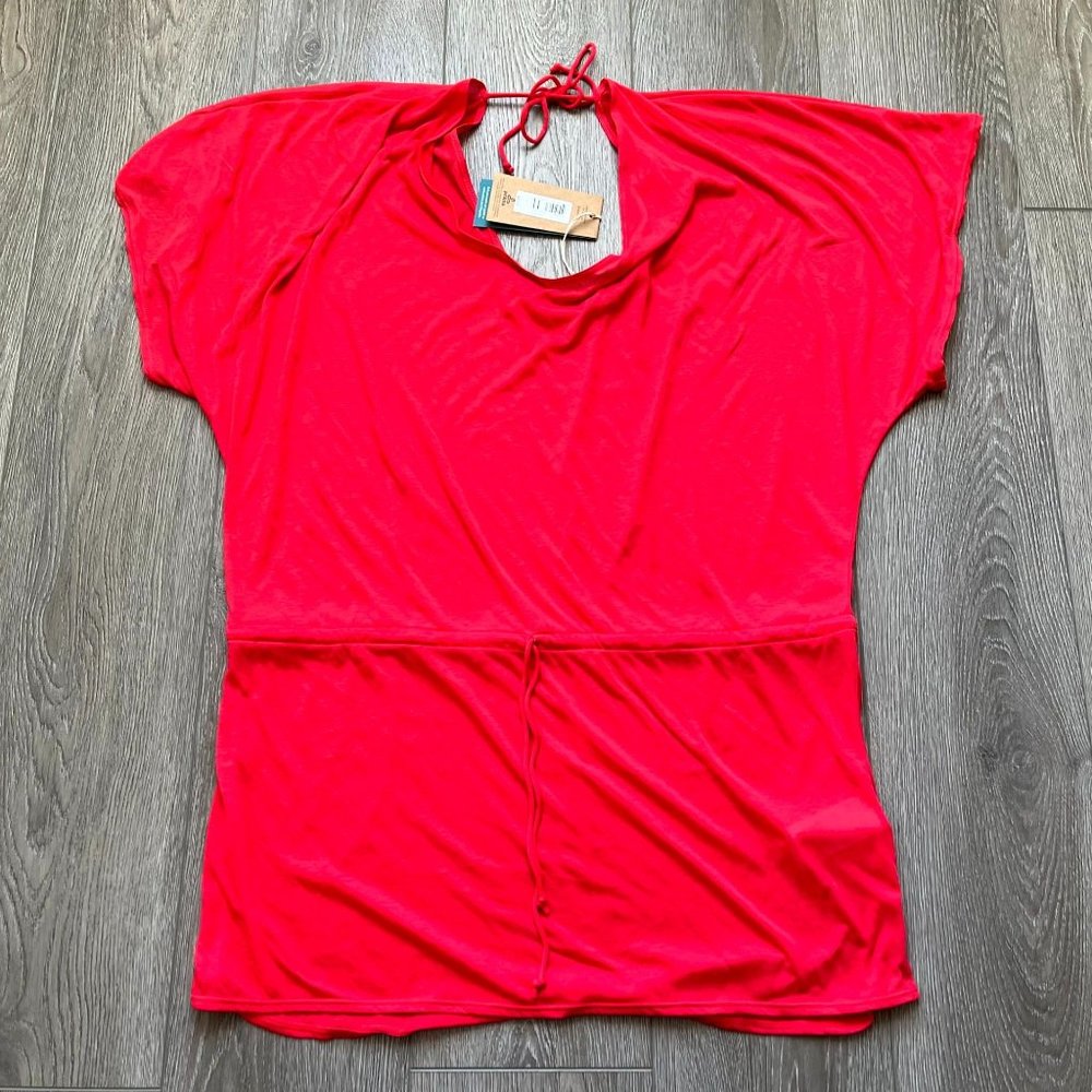 NWT Prana Woman's Saida‎ Kaftan Carmine Pink W1SAID116 Size Large
